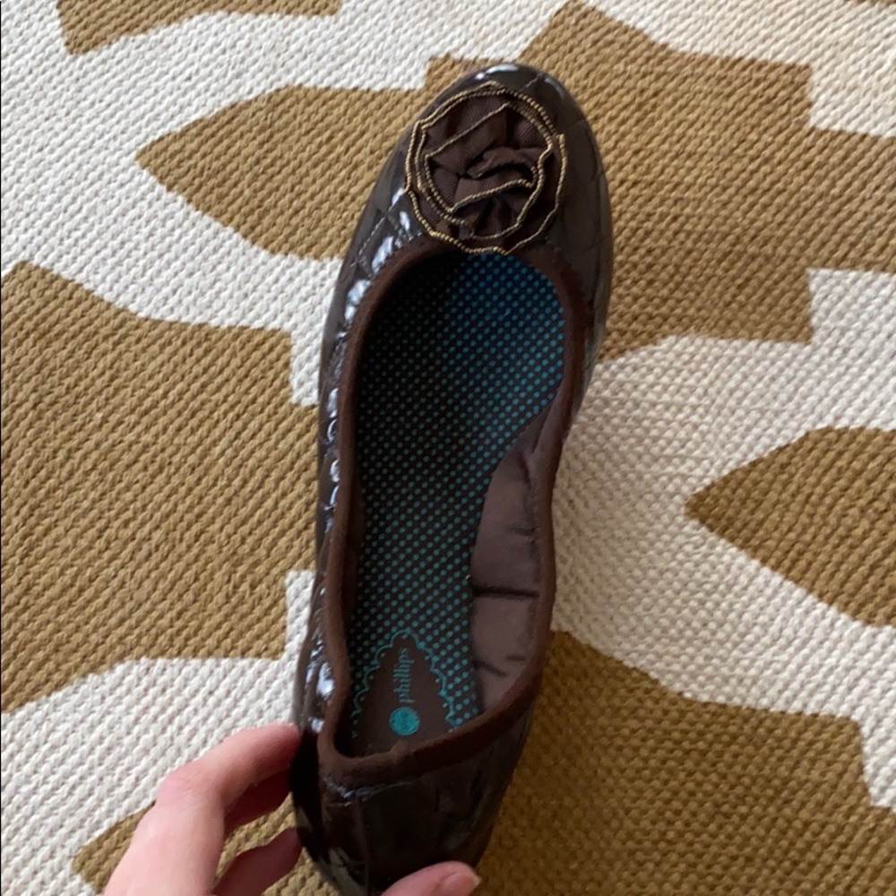 Patent leather ballet flats interchangeable snaps